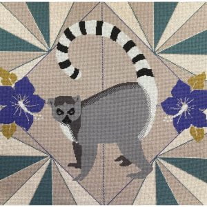 Lemur needlepoint kit