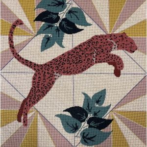 Leopard needlepoint kit